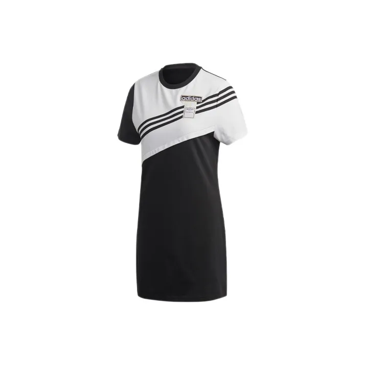 Adidas Originals Short Sleeved Dresses Women's Black
