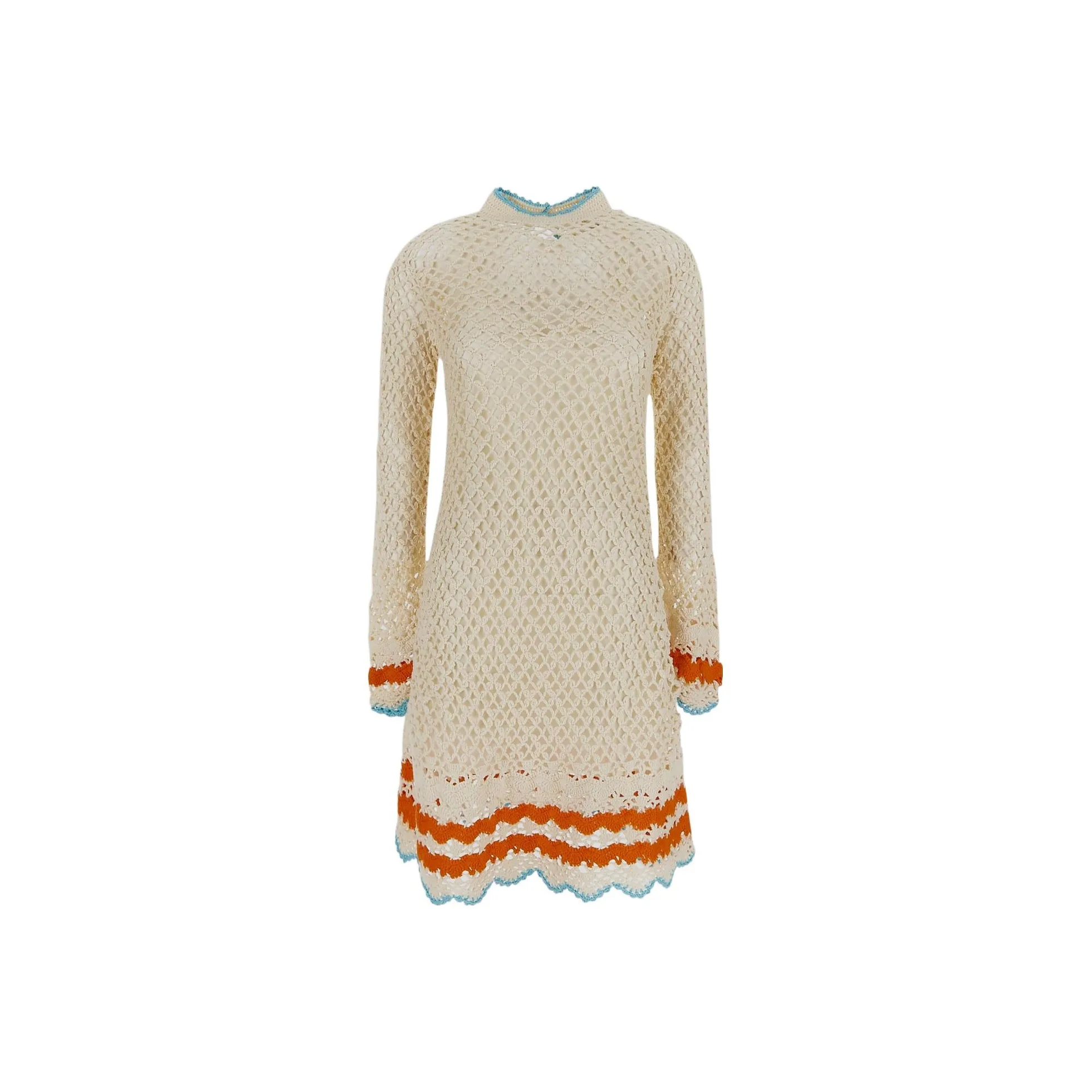 SportMax Crochet Knit Mini Dress