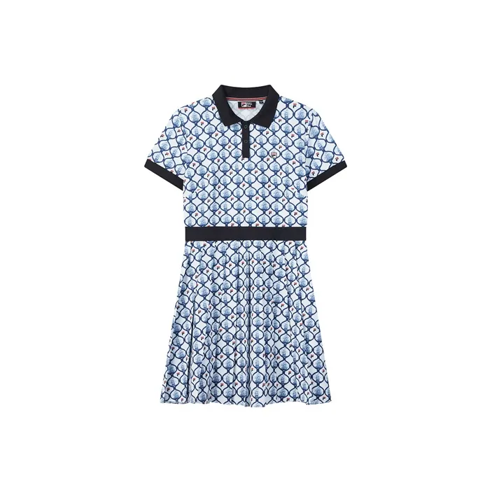 FILA Короткий рукав платье женский белый