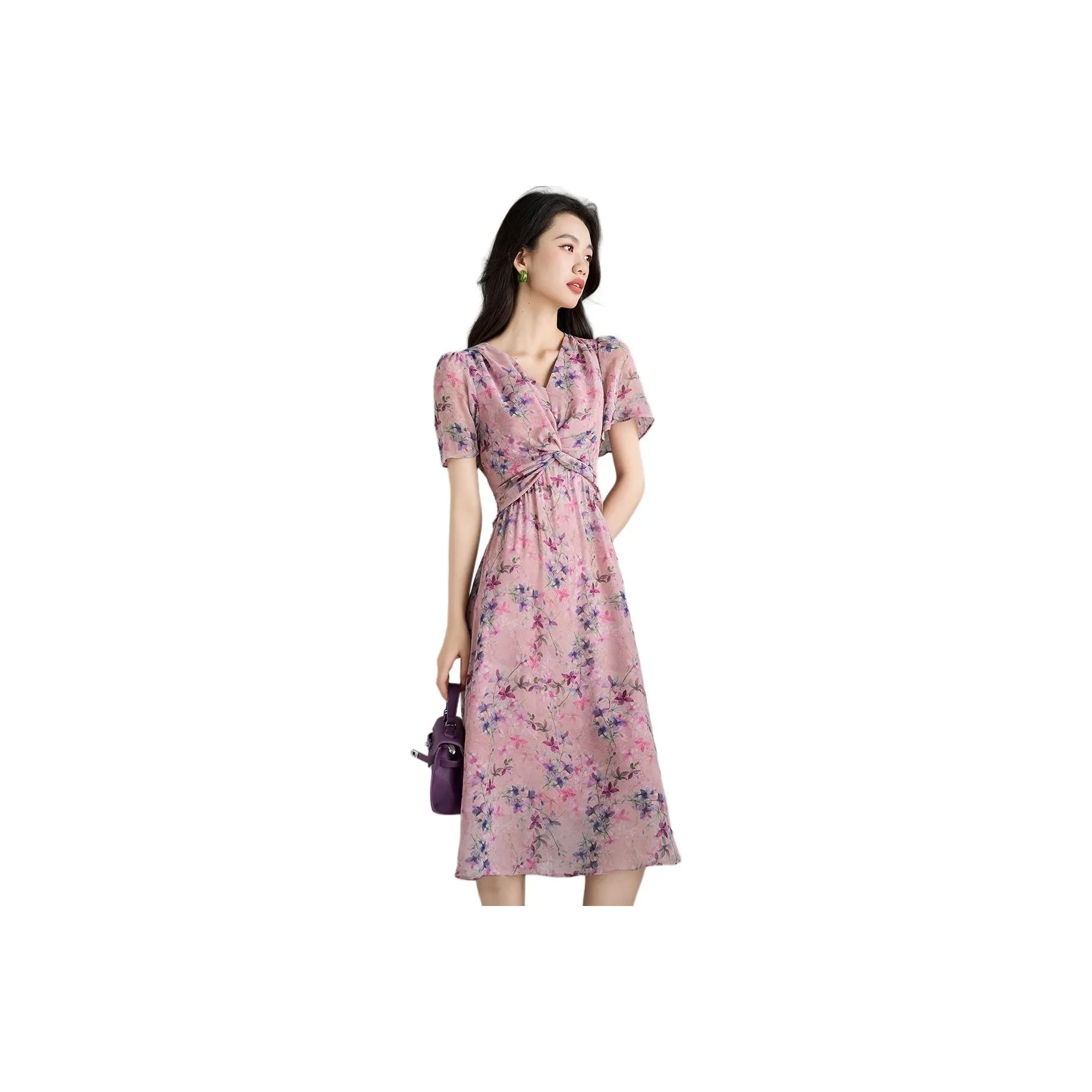 Mylan Short Sleeved Dress Women's Pink