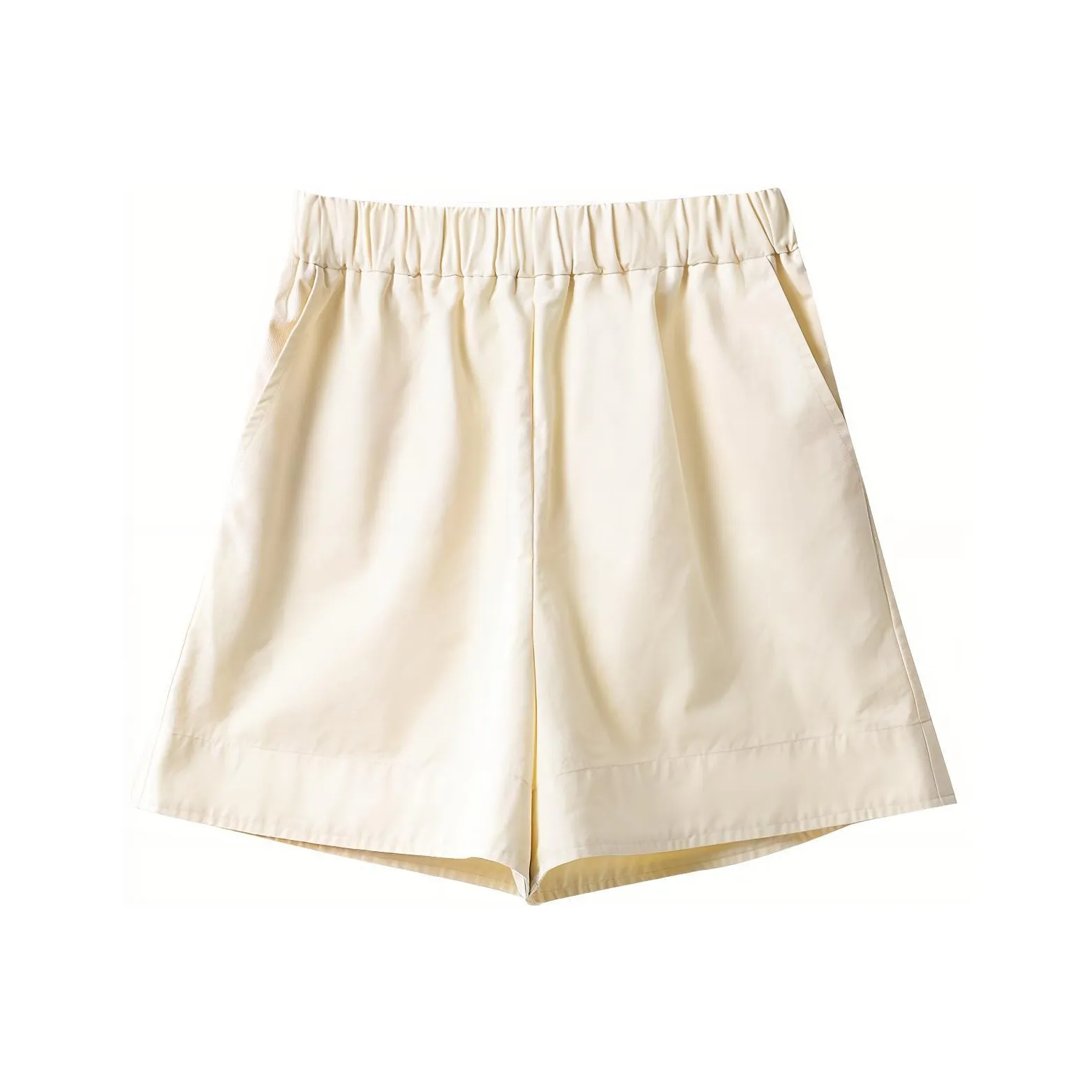 YUMOMO STAR Casual Shorts Women's Ecru