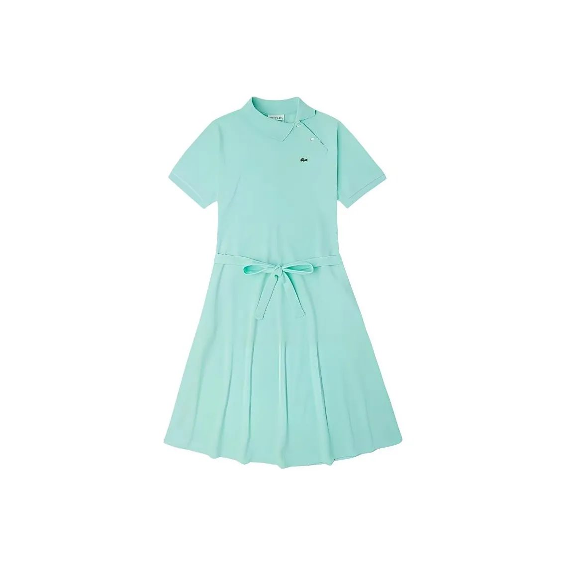 LACOSTE Short Sleeved Dresses Women's Mint Green