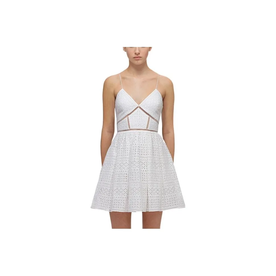 Self portrait Sleeveless Dresses Women's White
