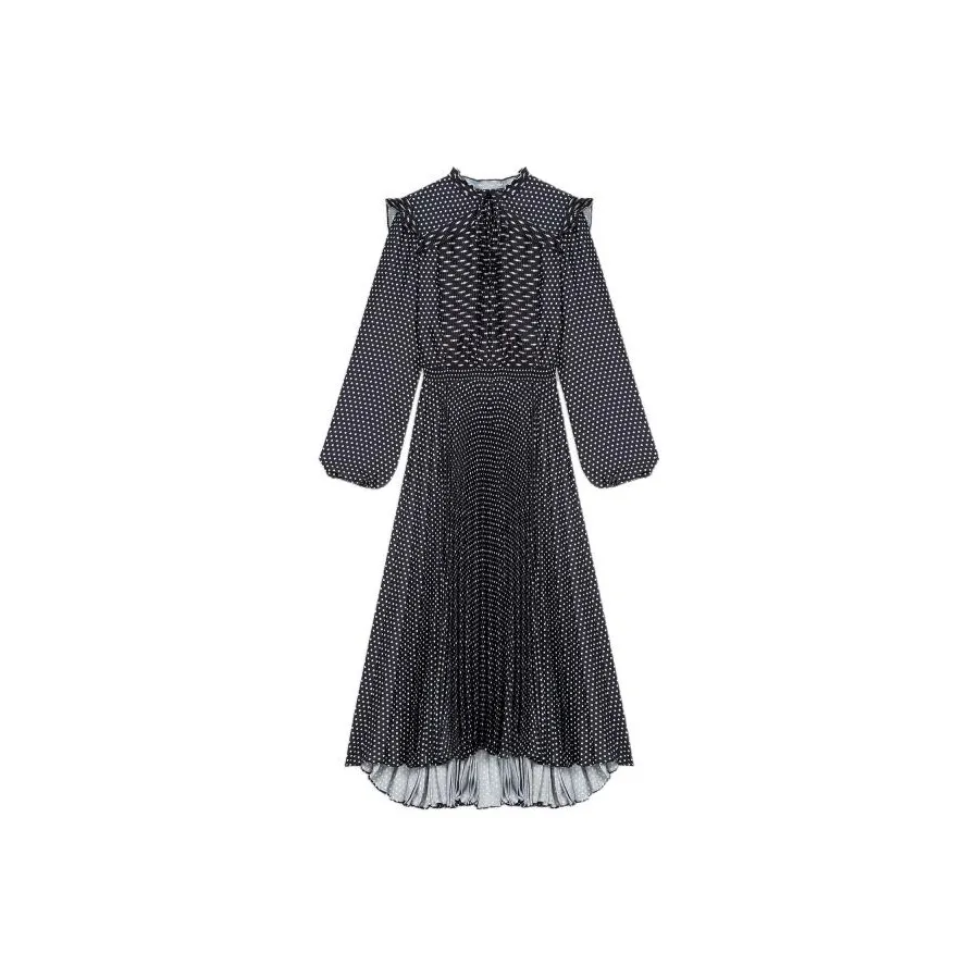 Maje Long-Sleeved Dresses Women's Black