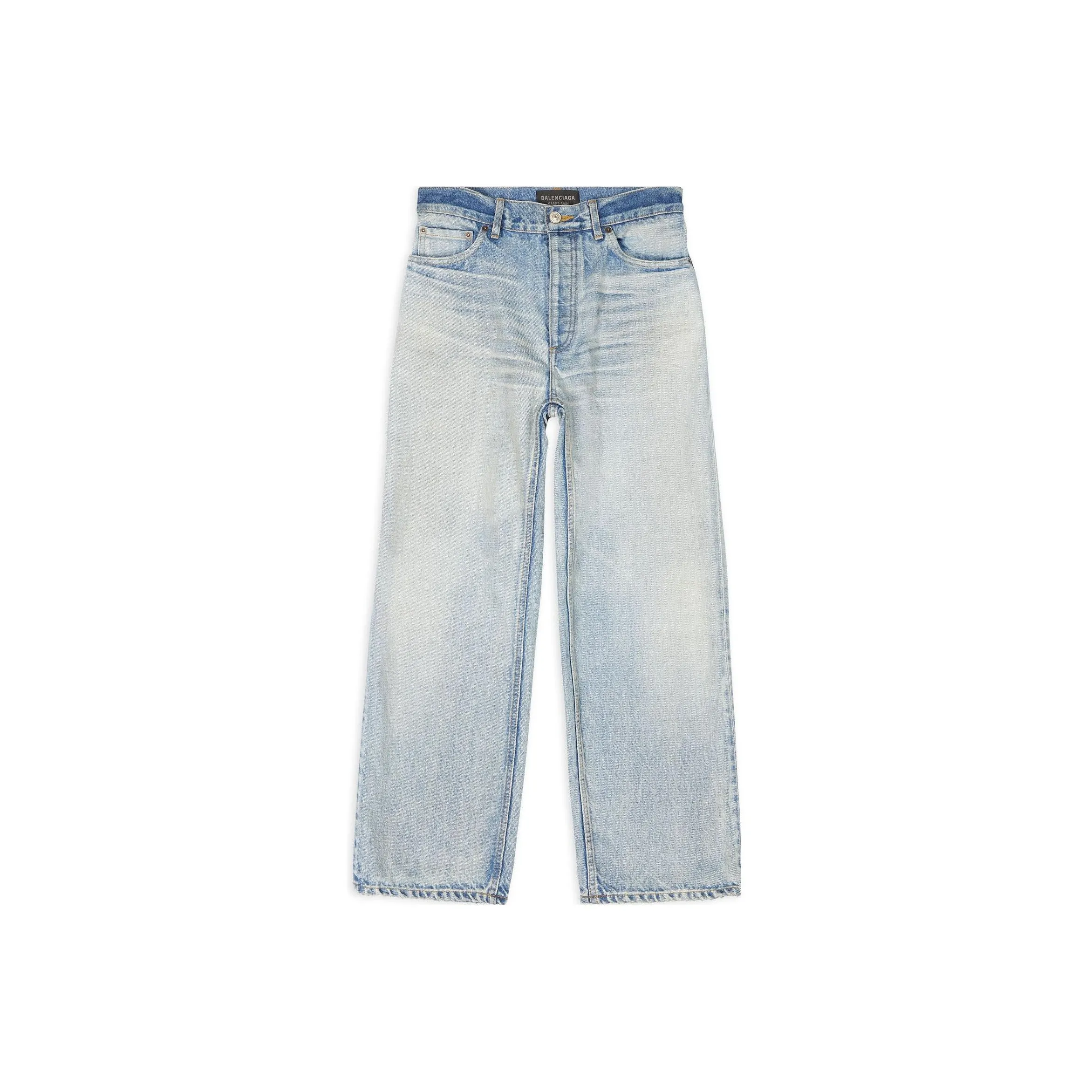 Balenciaga Women's Ankle Cut Japanese Authentic Denim Jeans Light Blue