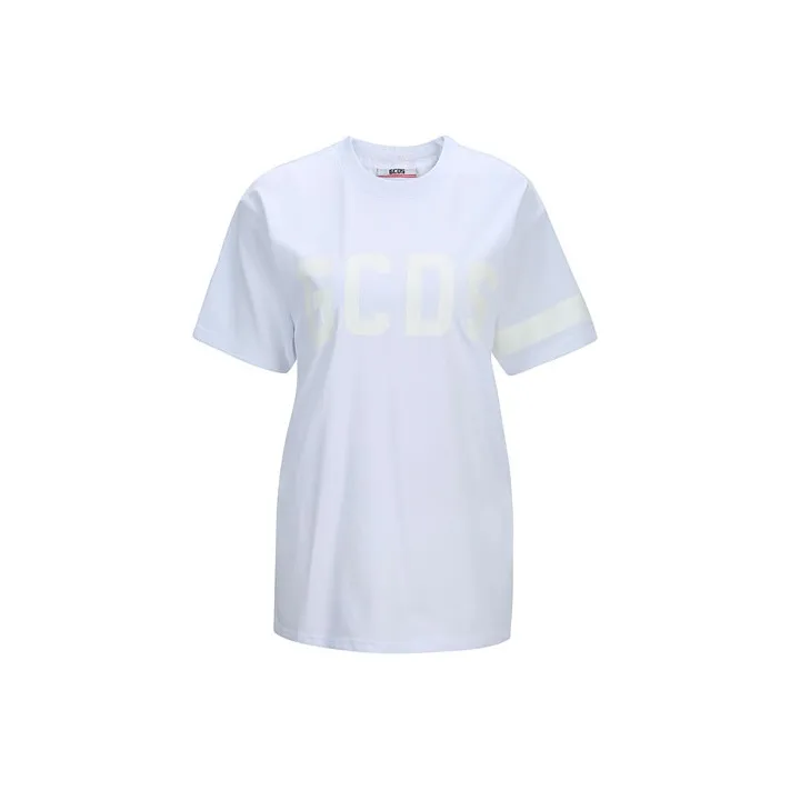 GCDS Белое Женское Короткое Платье с Рукавами