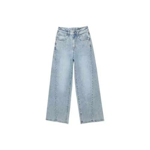 ABLE JEANS Лазурь Прозрачный Синий Женские Джинсы