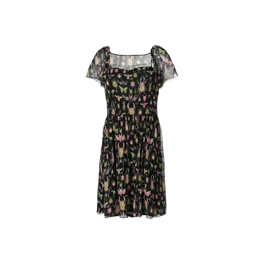 RED VALENTINO Short Sleeved Dresses Women's Black
