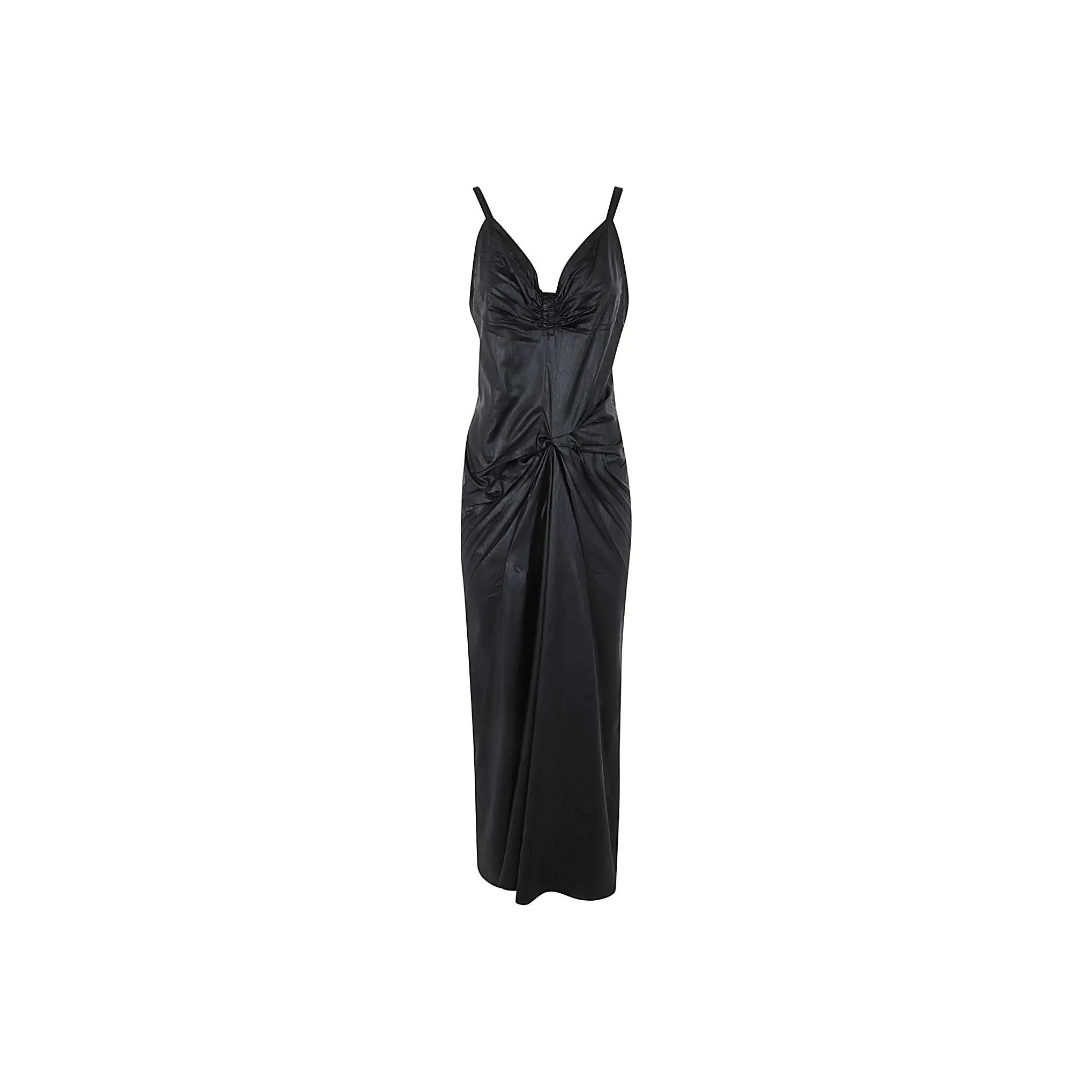 Maison Margiela Ruched Sweetheart Neck Midi Dress