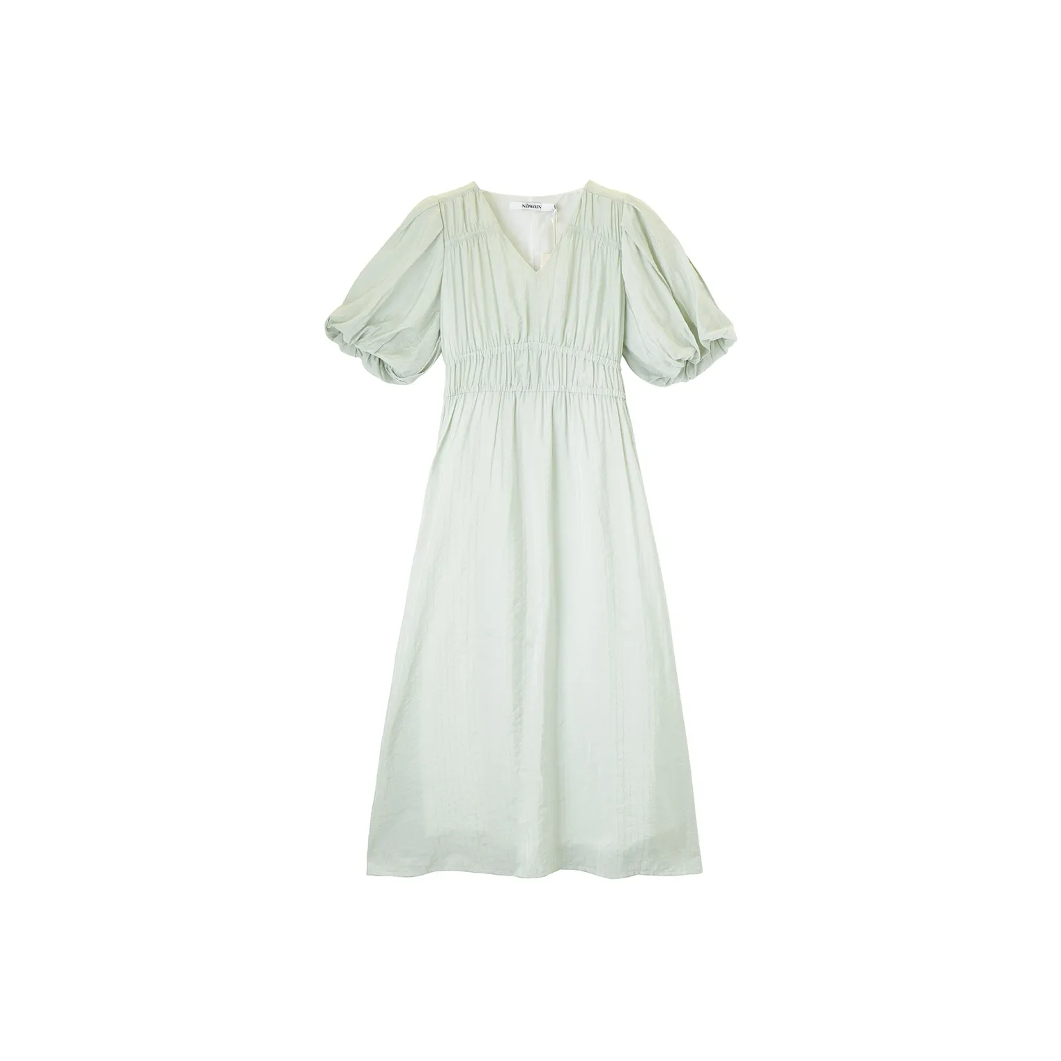 NAWAIN Short Sleeved Dress Women's Light Green