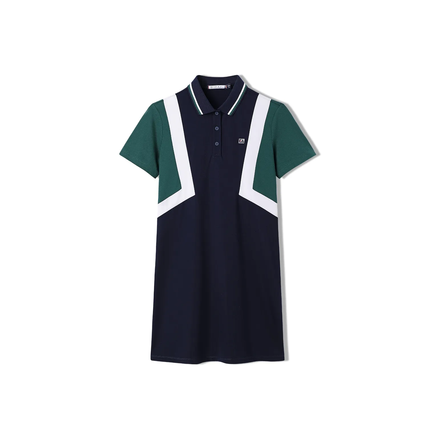 Elle Active Short Sleeved Dress Women's Navy Blue