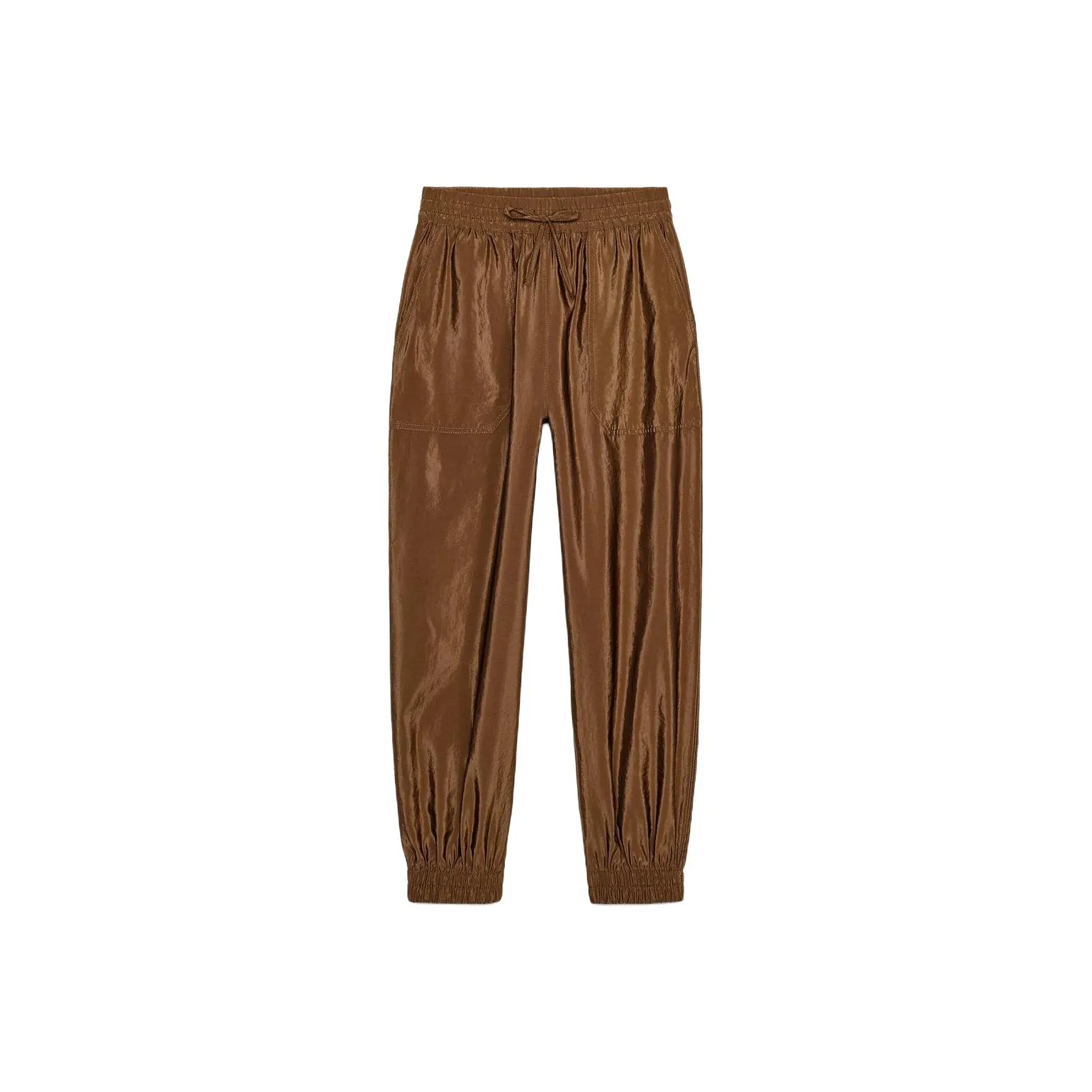 ZARA Повседневные брюки Женские Цвет ириски