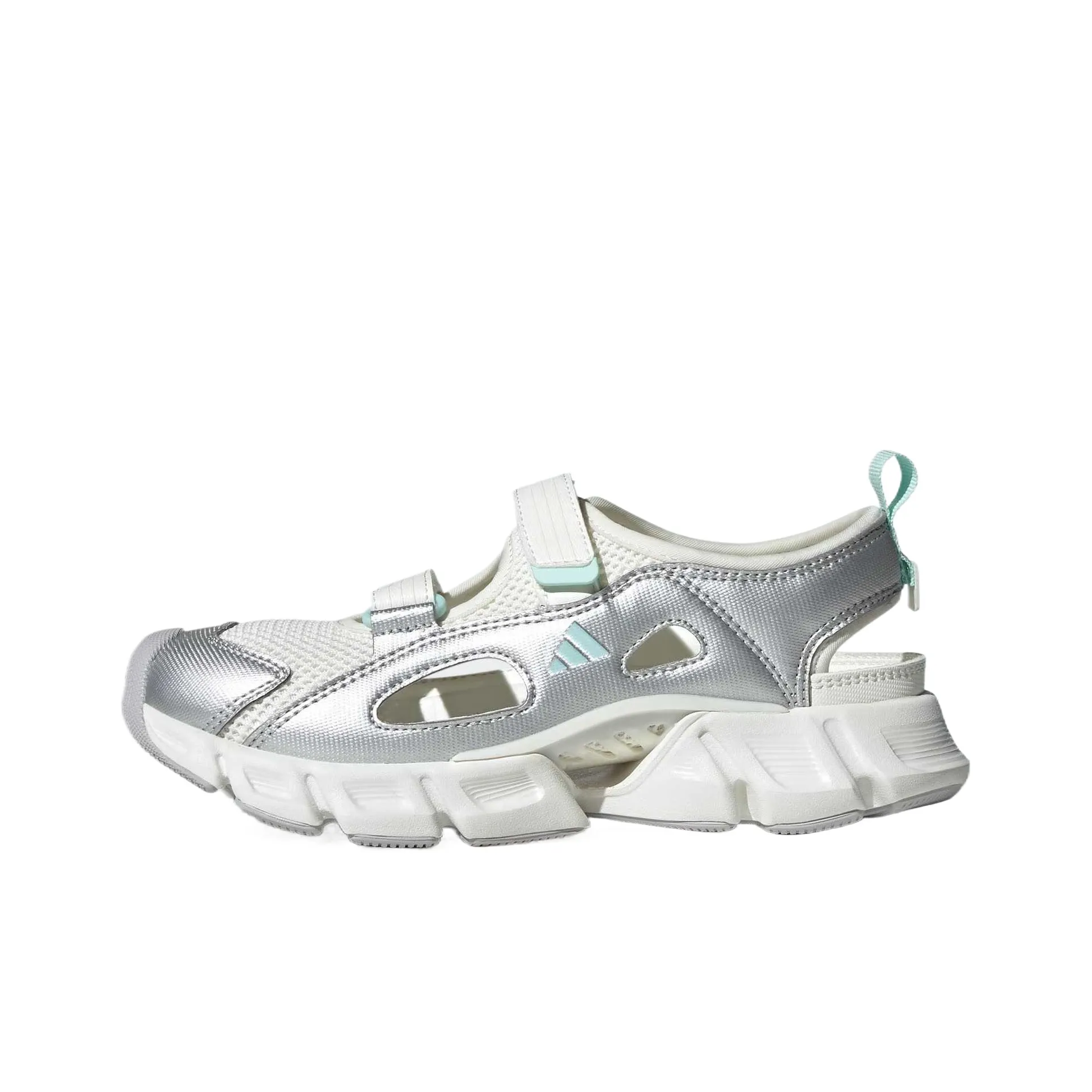 Adidas Низкий Топ Детские Сандалии Металлический Серебристый Подростки