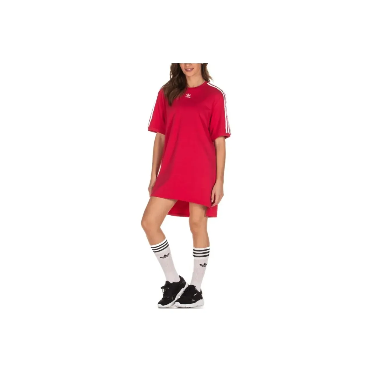 Adidas Originals Short-Sleeved Dresses Women's Fuchsia