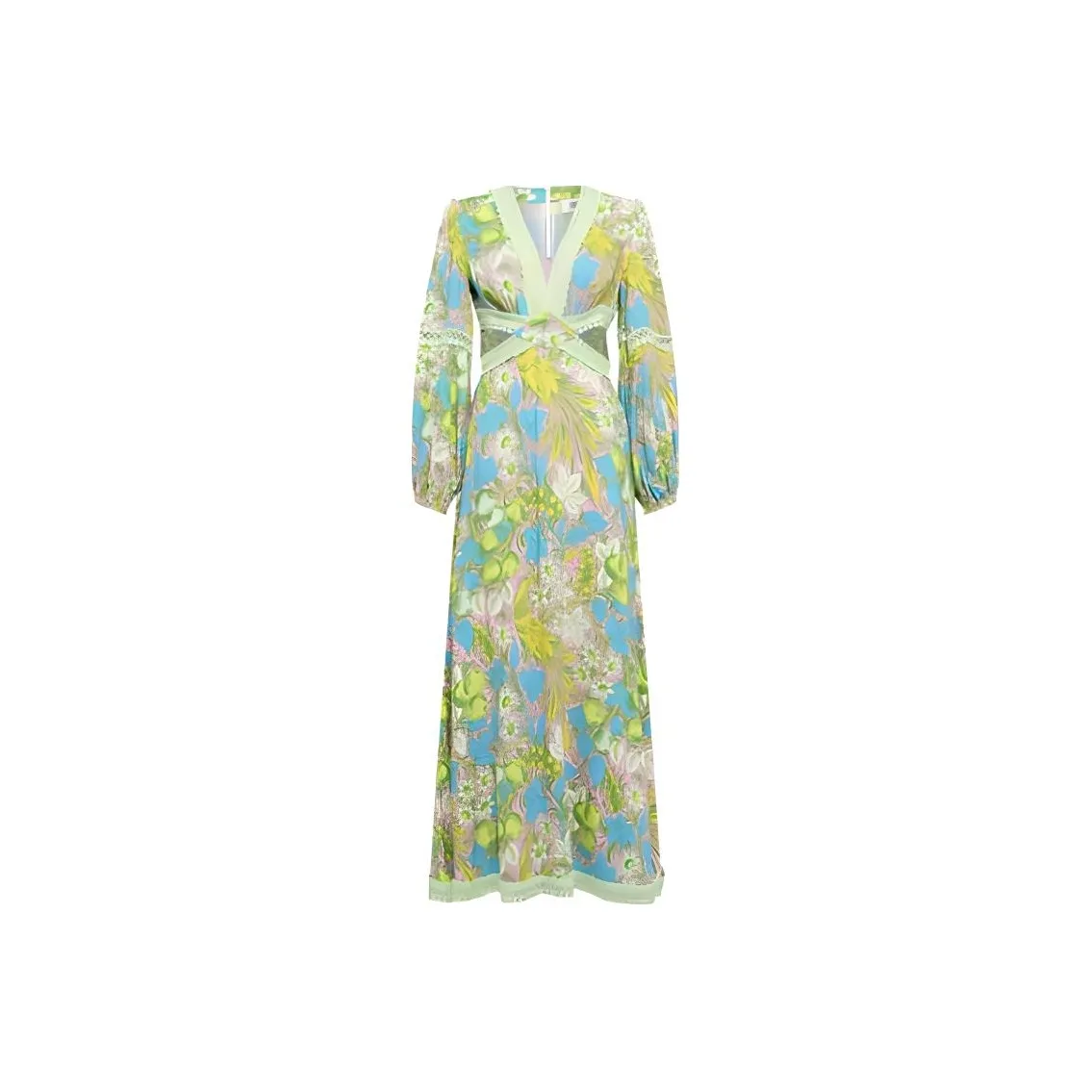 DVF Diane Von Furstenberg SS24 Long Sleeved Dress · Women's Green