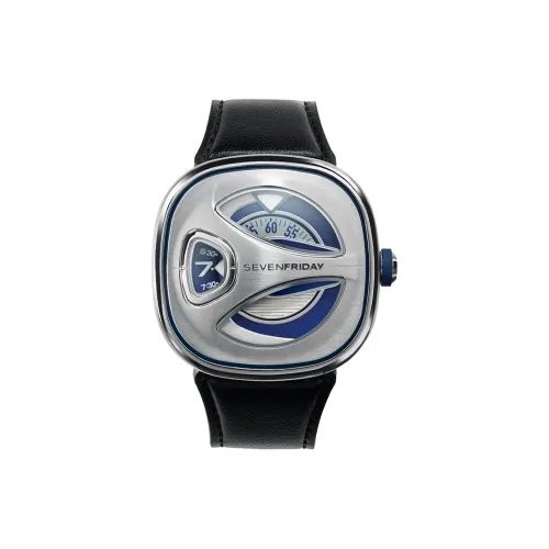 SEVENFRIDAY Автоматический Механический Movement Мужские Часы 44,5mm*44mm Синий
