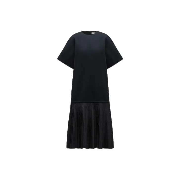 Moncler Short Sleeved Dress Women's Dark Blue