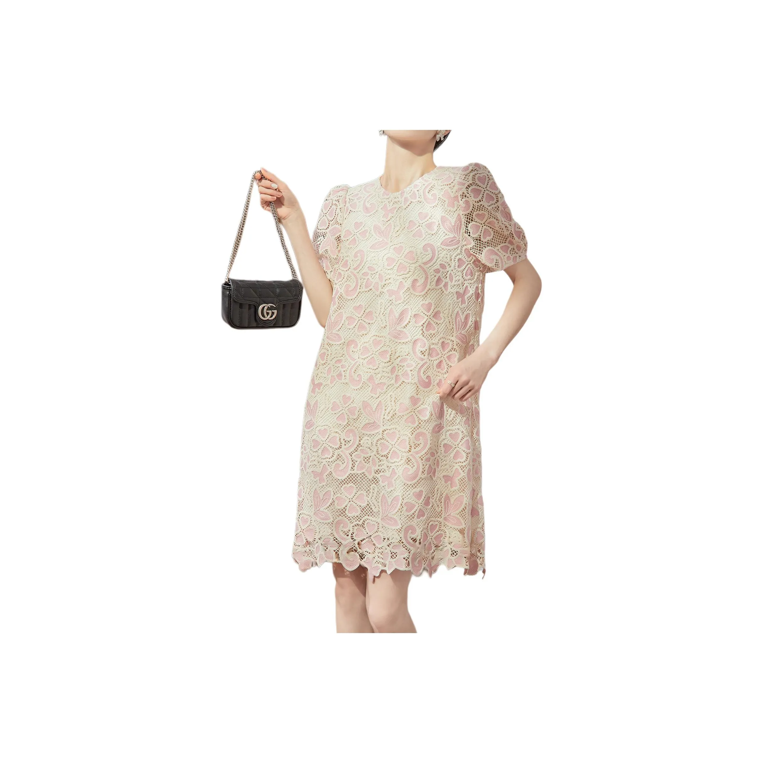DESIGNER UNCLE Short-Sleeved Dresses Women's Pink