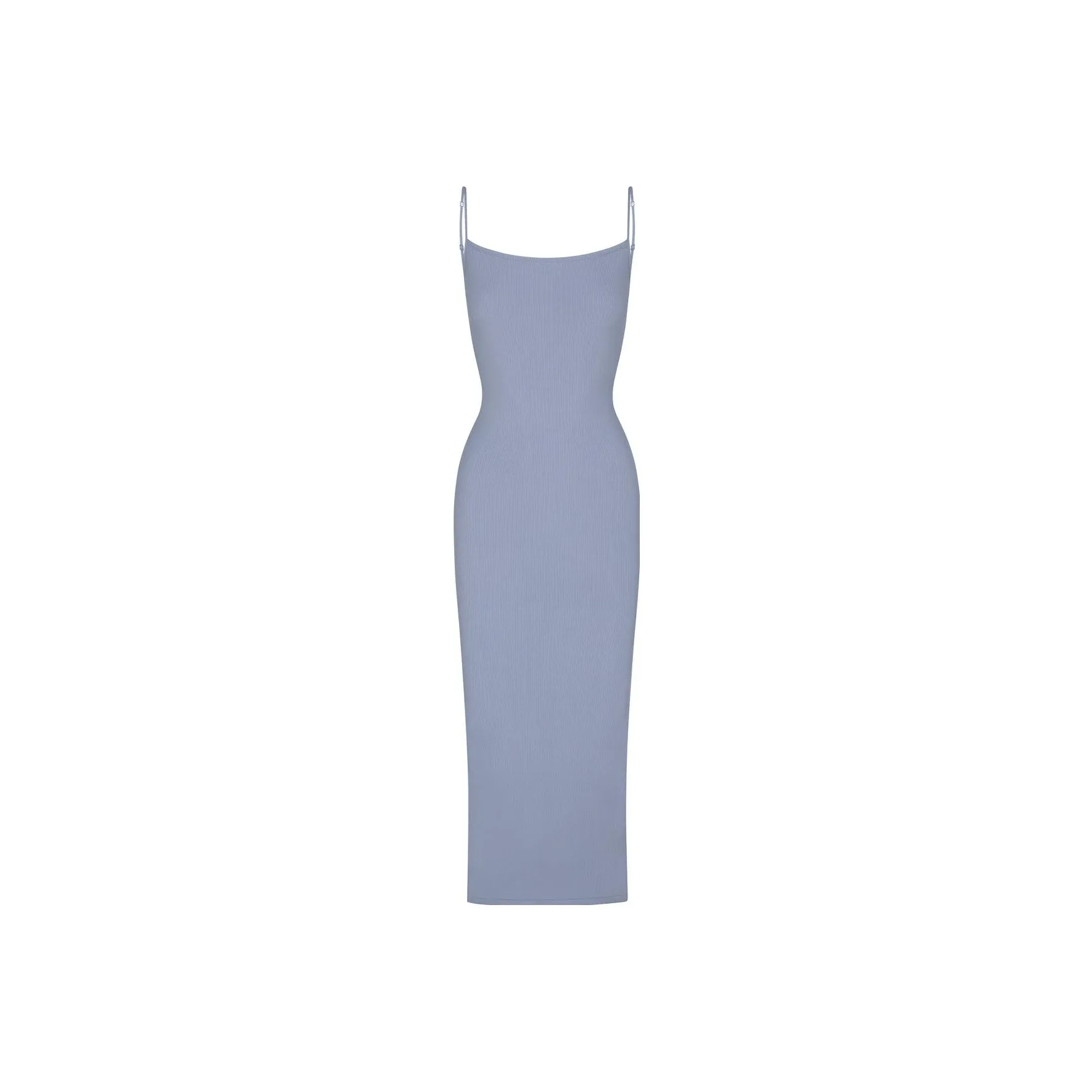 SKIMS SOFT LOUNGE BACKLESS DRESS Women's Gray Blue/SLATE