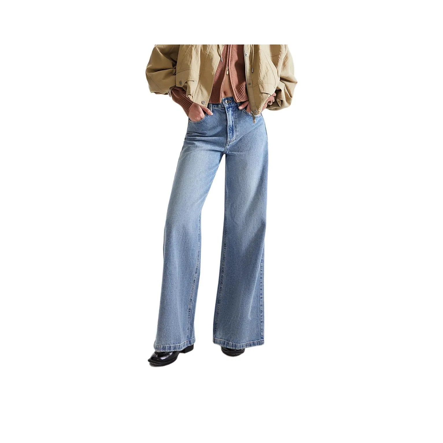 Only J32 Промытый деним синий Женские джинсы