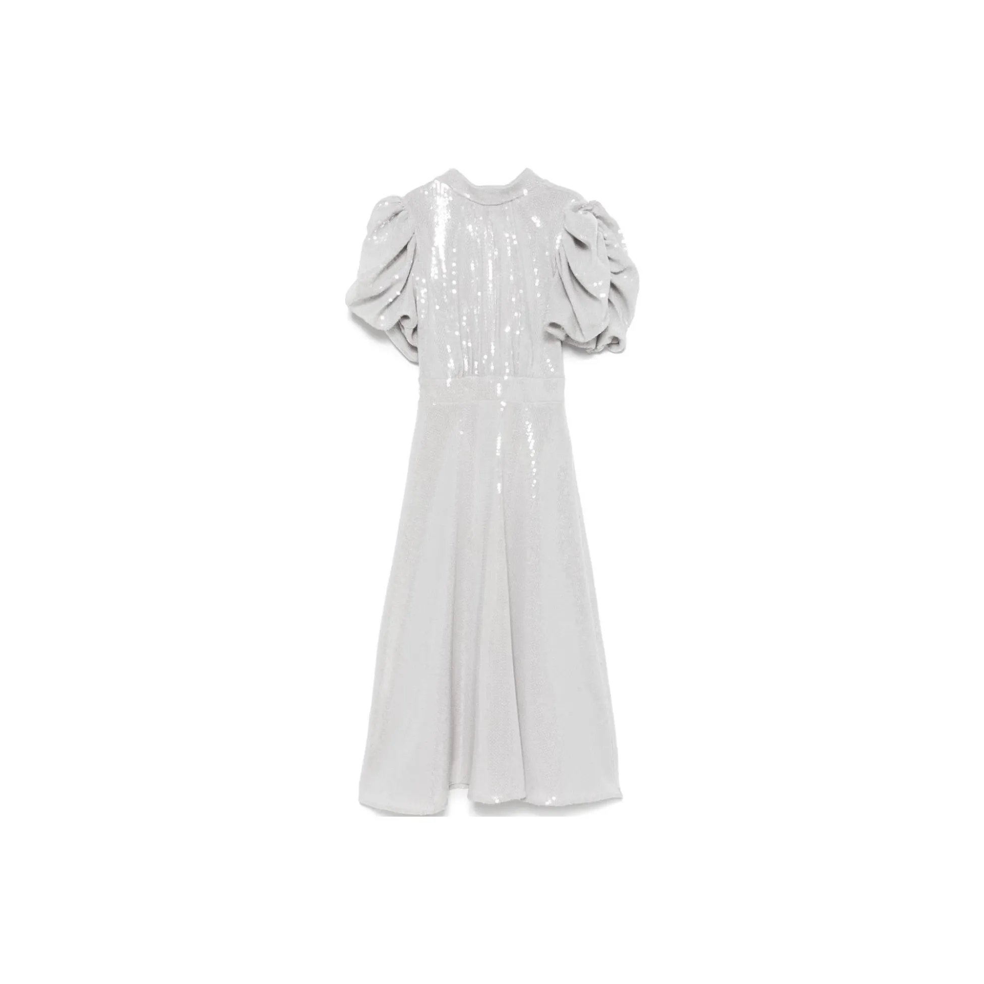 Rotate Birger Christensen Sequined Puff sleeve Midi Dress
