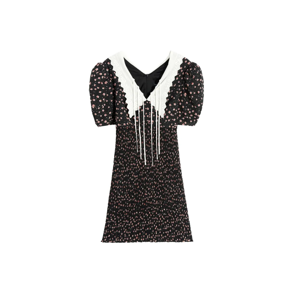 Bebe Short Sleeved Dress Women's Black Multicolor