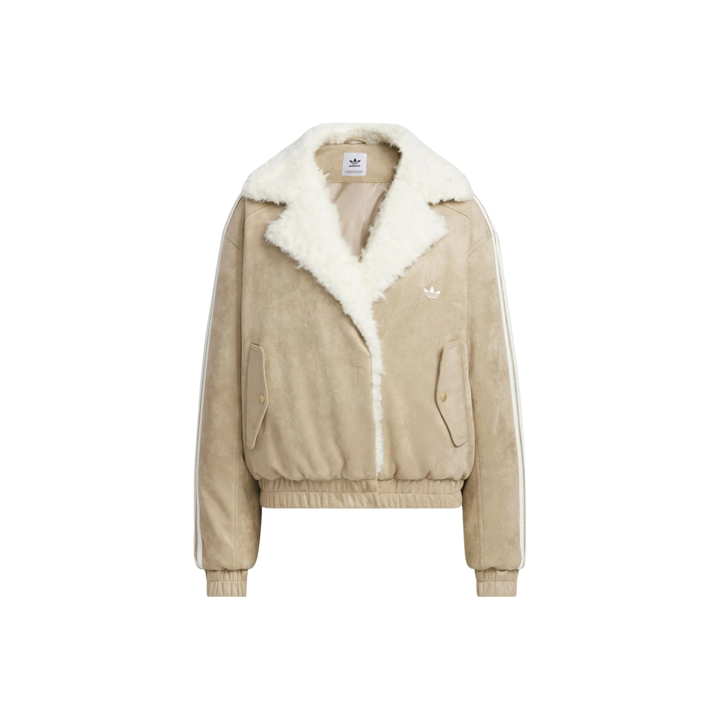 Adidas Originals Хлопковый пуховик женский Shadow хаки коричневый