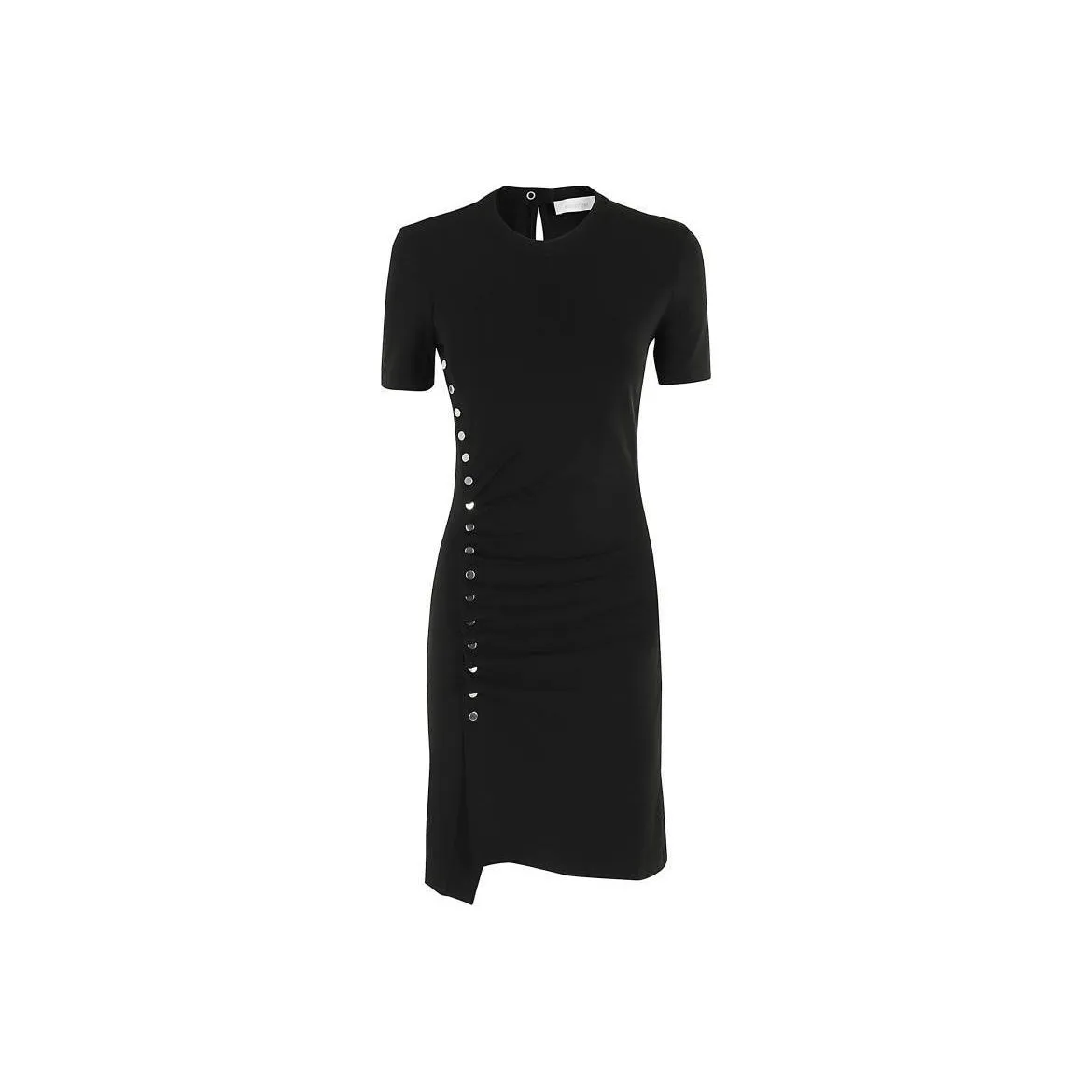 Paco Rabanne Embellished Asymmetric Draped Dress