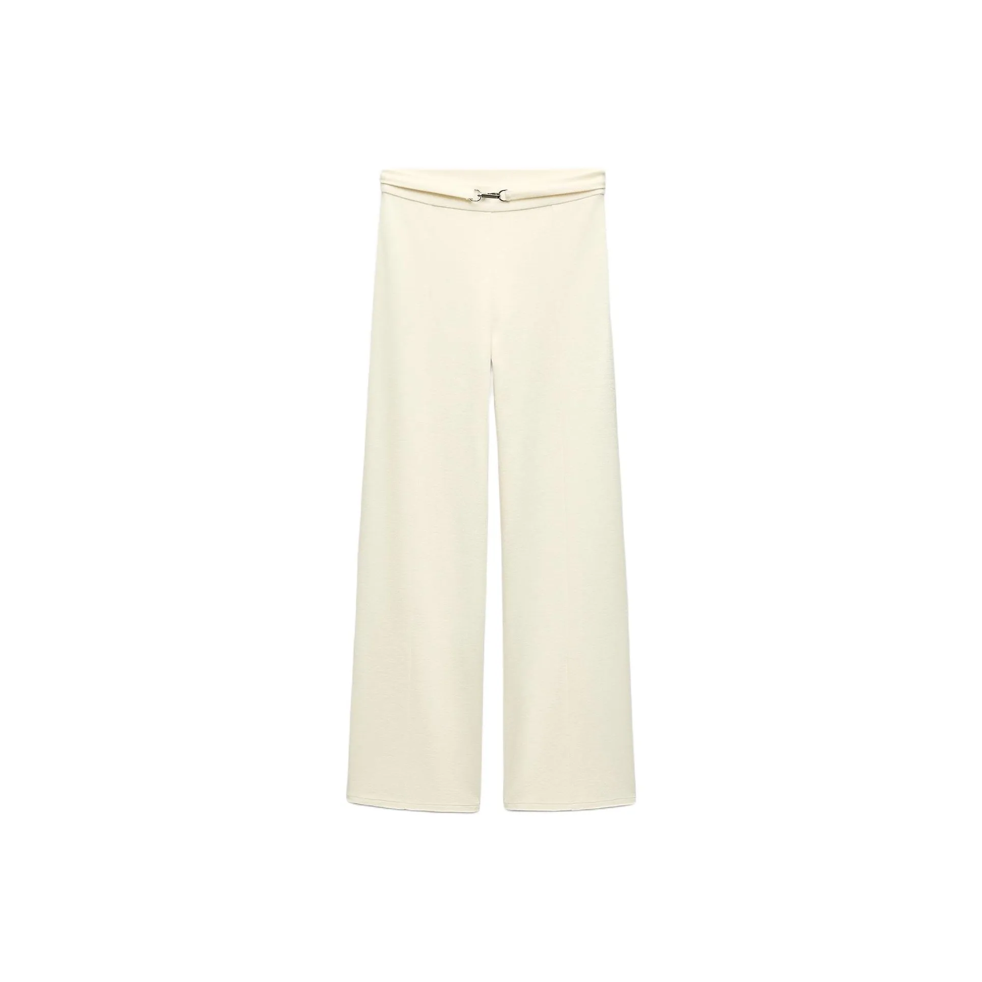 ZARA Повседневные брюки Женские Натуральный белый