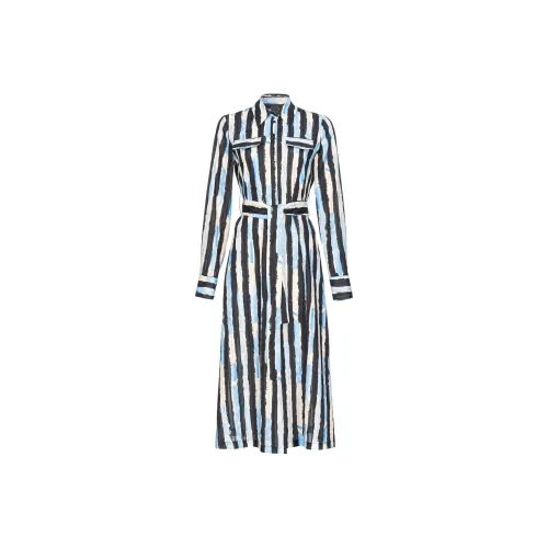 PINKO Черное Женское Длинное Платье с Рукавами