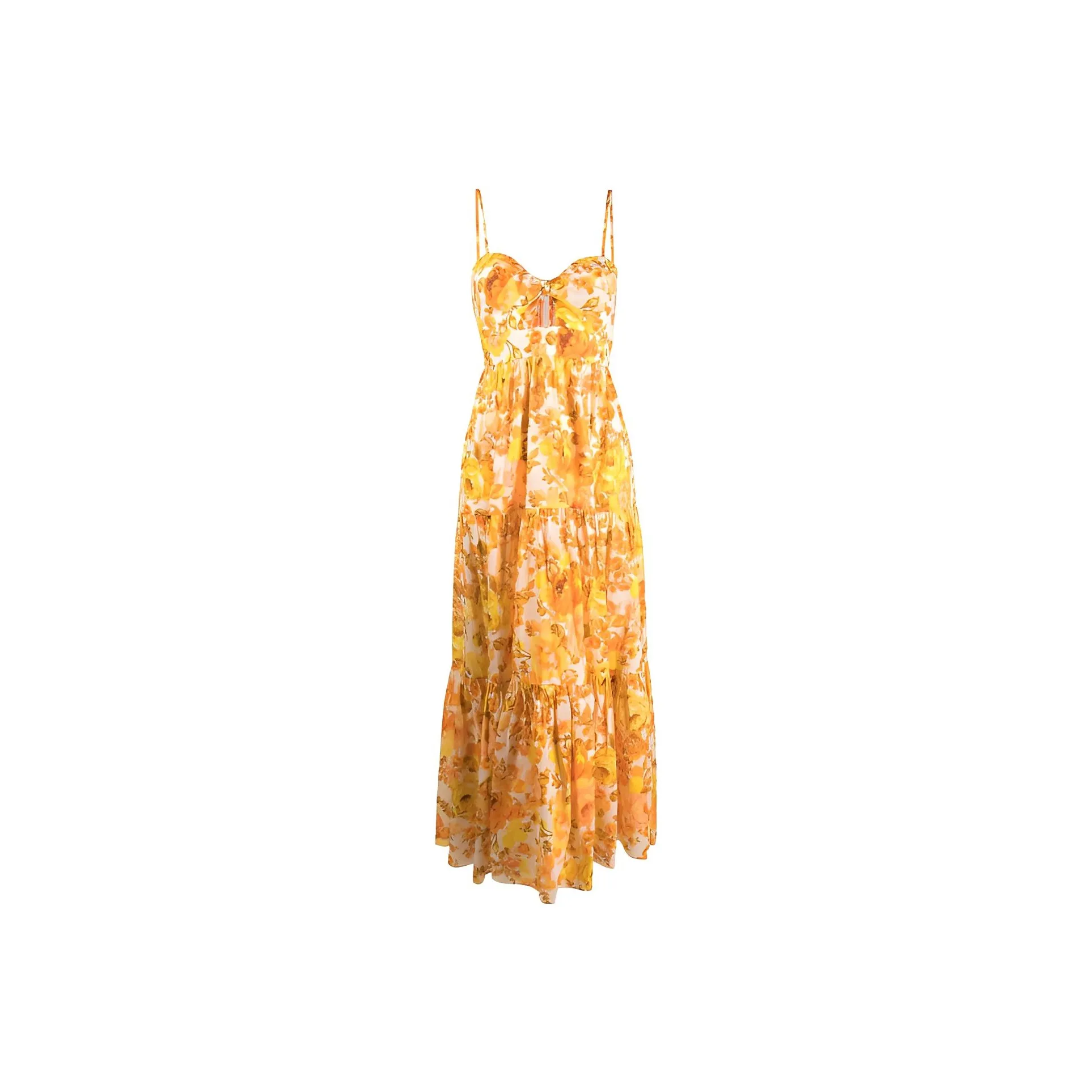Zimmermann Floral-print Cotton Maxi Dress