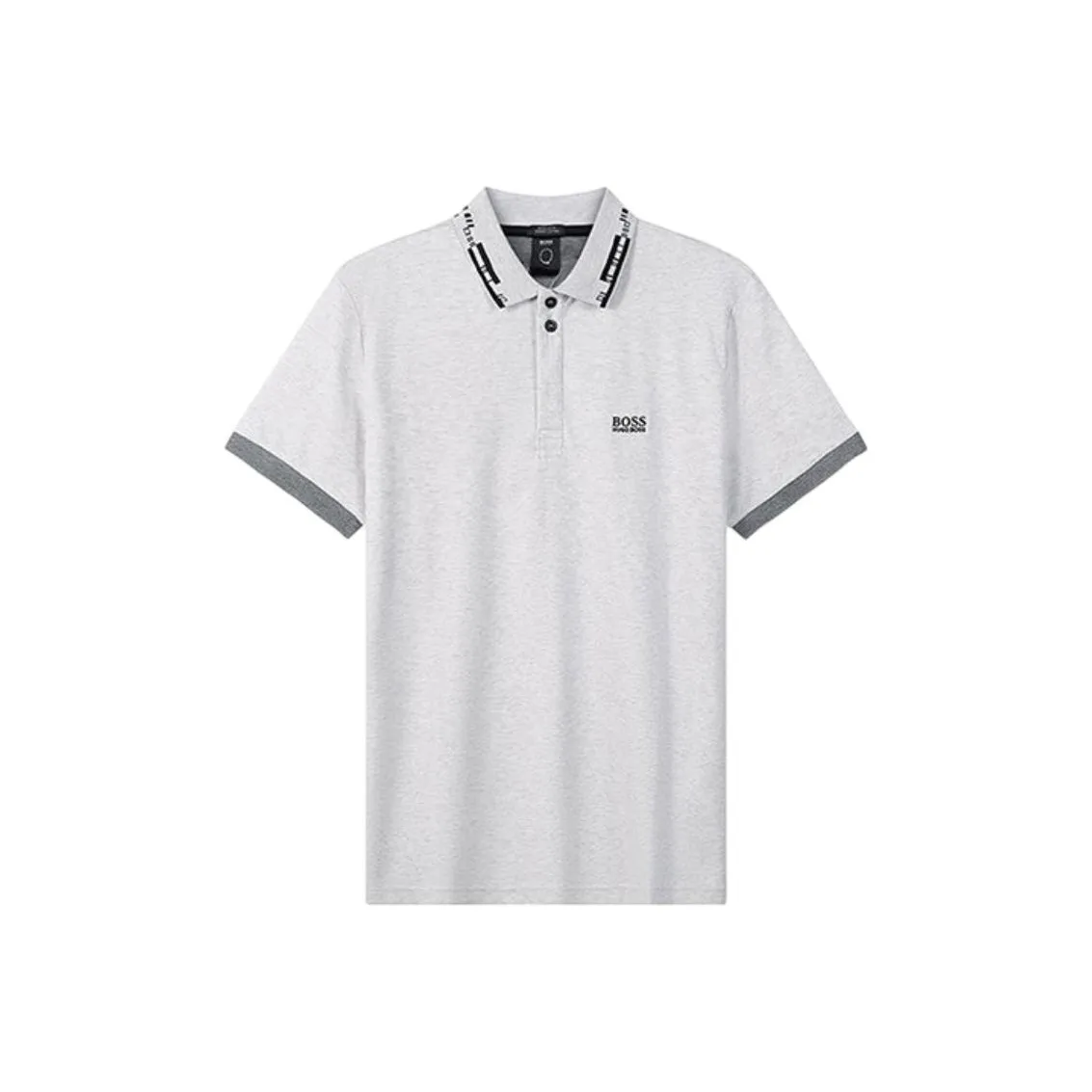 HUGO BOSS Short Sleeved Polo Shirt Men's Gray