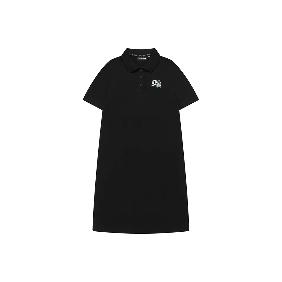 FILA FUSION SS24 Short Sleeved Dresses Women's Jet Black