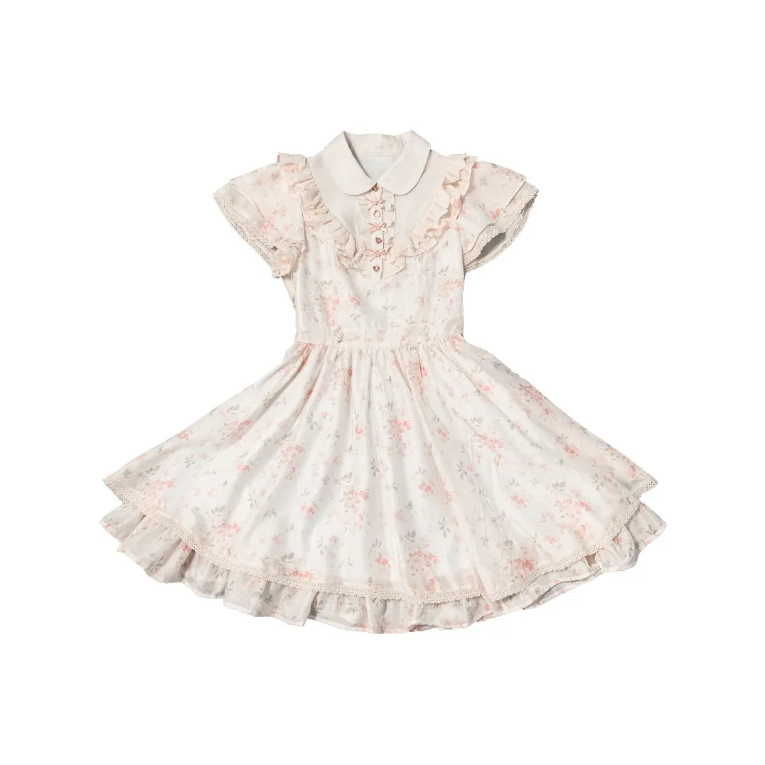 LALAJK Short Sleeved Dress Women's Pink