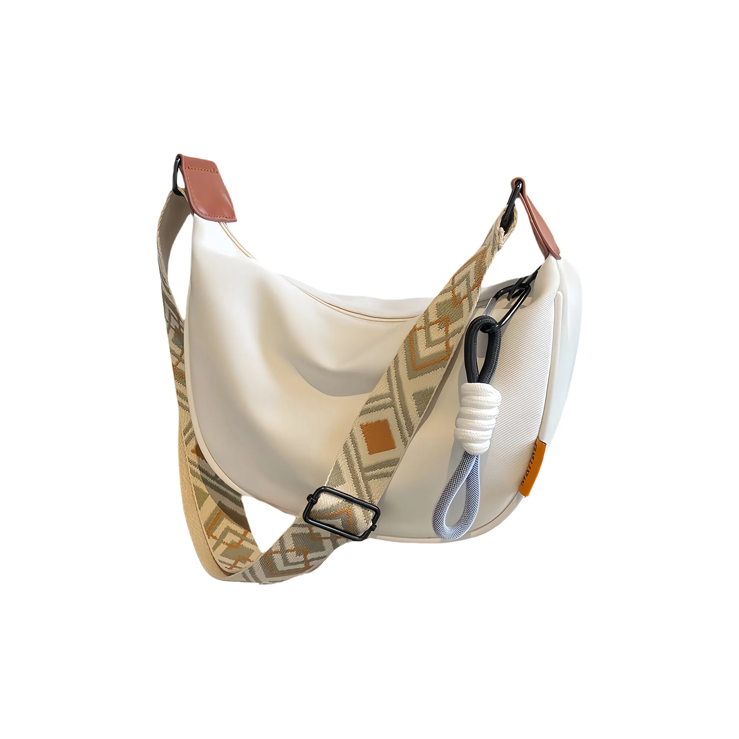 GATOER Нейлоновая сумка через плечо унисекс белый и коричневый черный