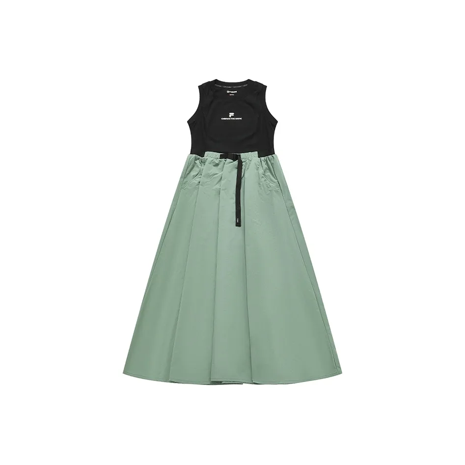FILA FUSION SS24 Short Sleeved Dress Women's Black