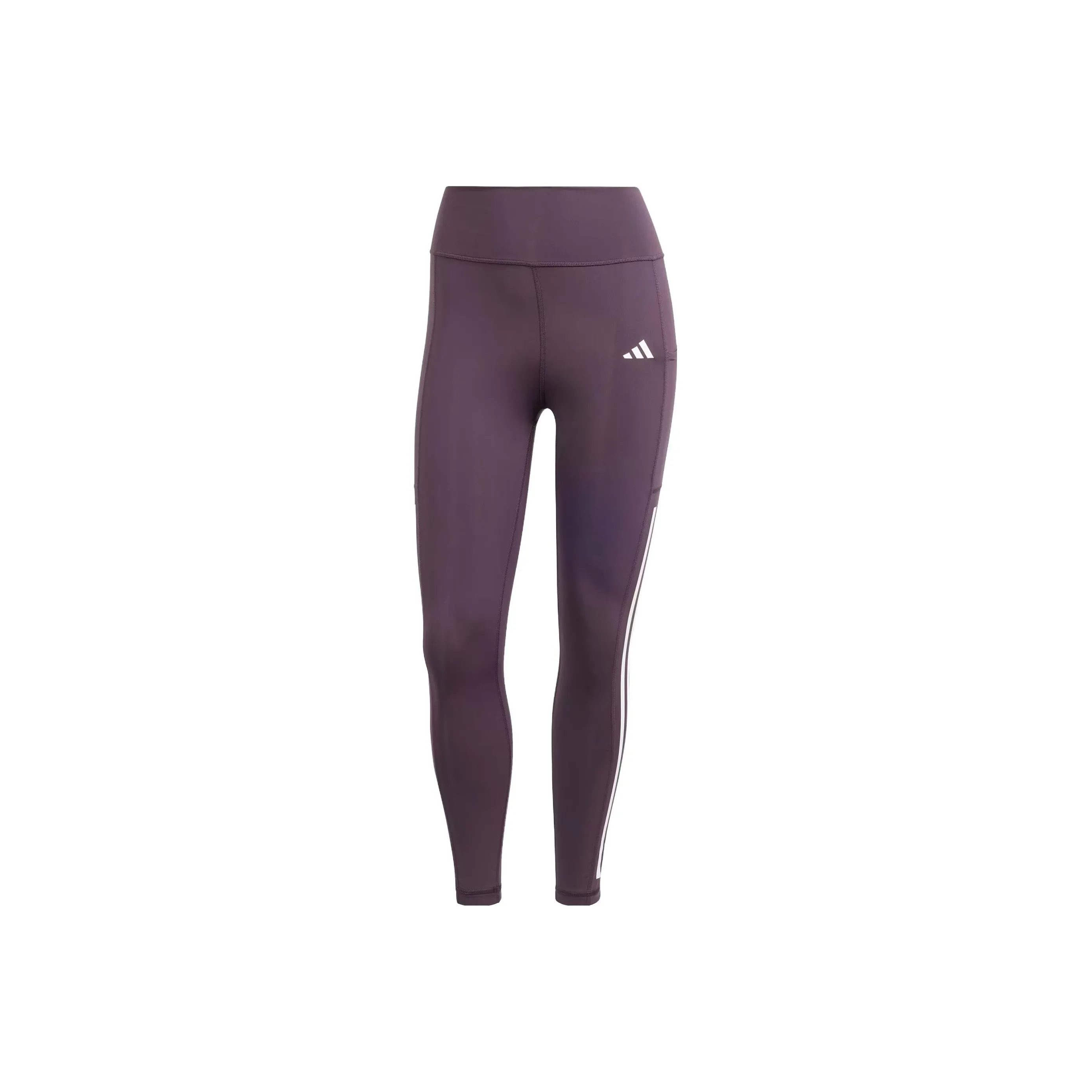 Adidas Free Shipping With AdiClub Optime 3 Stripes Full Length Leggings