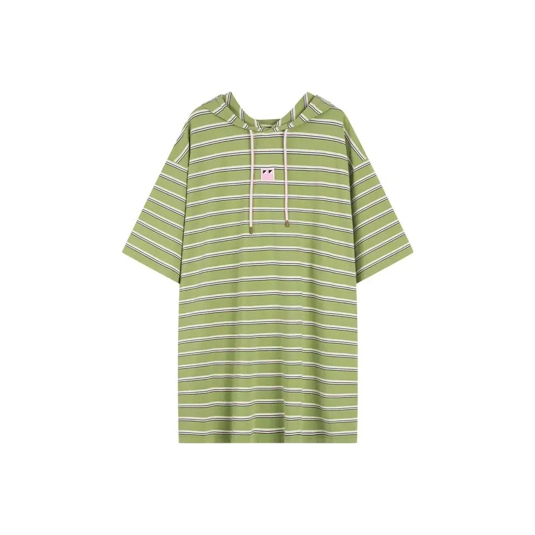 UOOYAA BABY MOSAIC Series Short Sleeved Dresses Women's Green