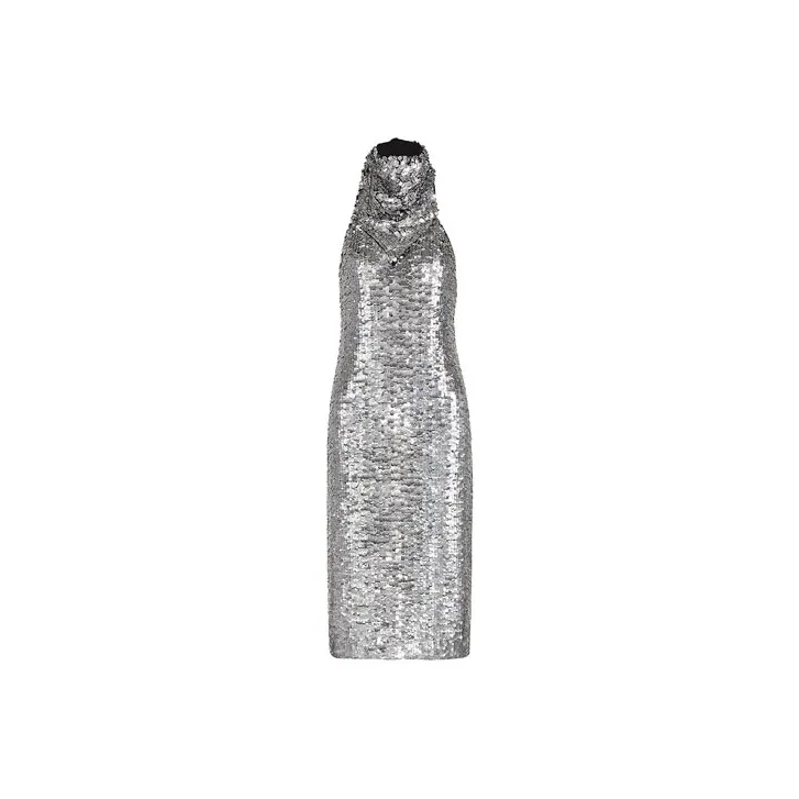 Bottega Veneta Sleeveless Dress Women's Silver