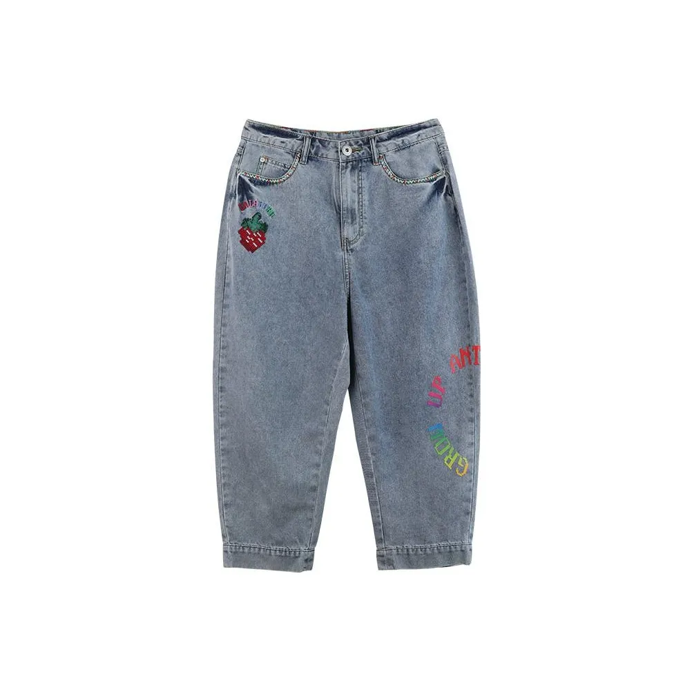 LALABOBO SS22 Jeans Women's Medium Blue White