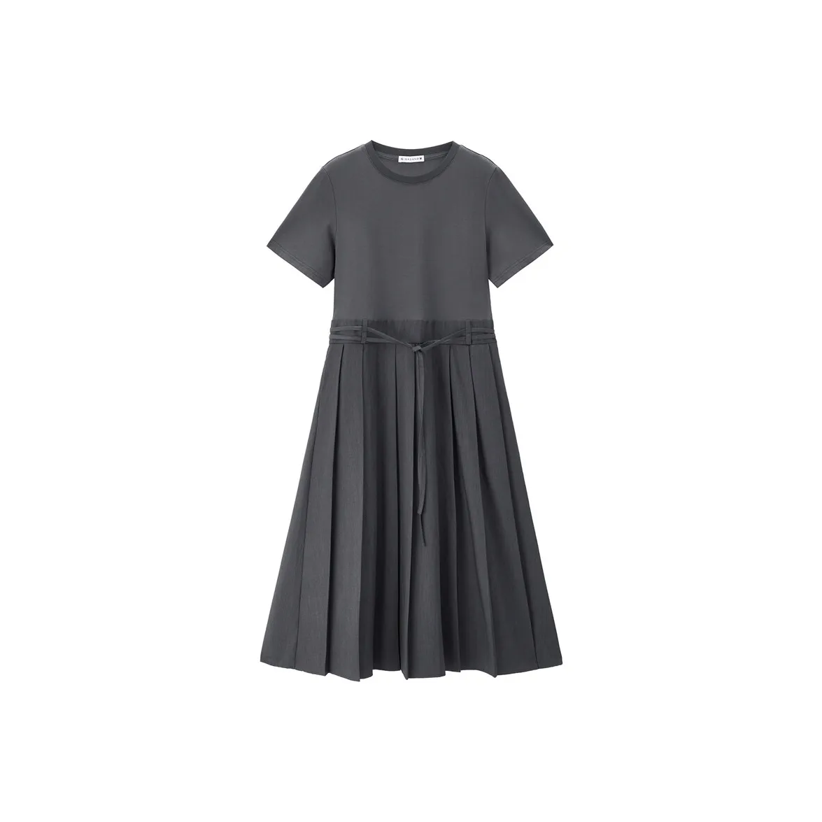 Giordano Короткий рукав Платье Женское Цвет Селадон