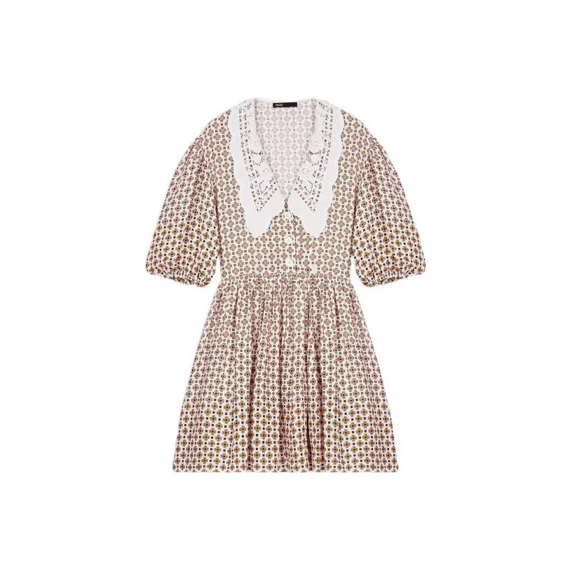 Maje Короткий рукав Платье Женское Многоцветное