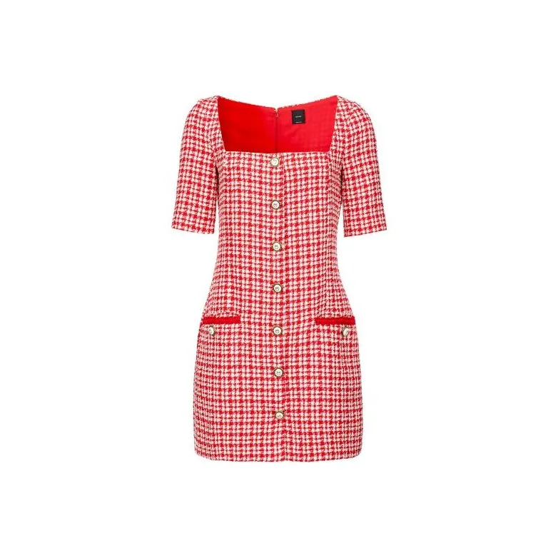 PINKO Red Женские Короткие Платья с Рукавами