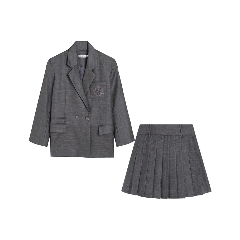 Ice Cream And Whale Бизнес-костюм женский серый