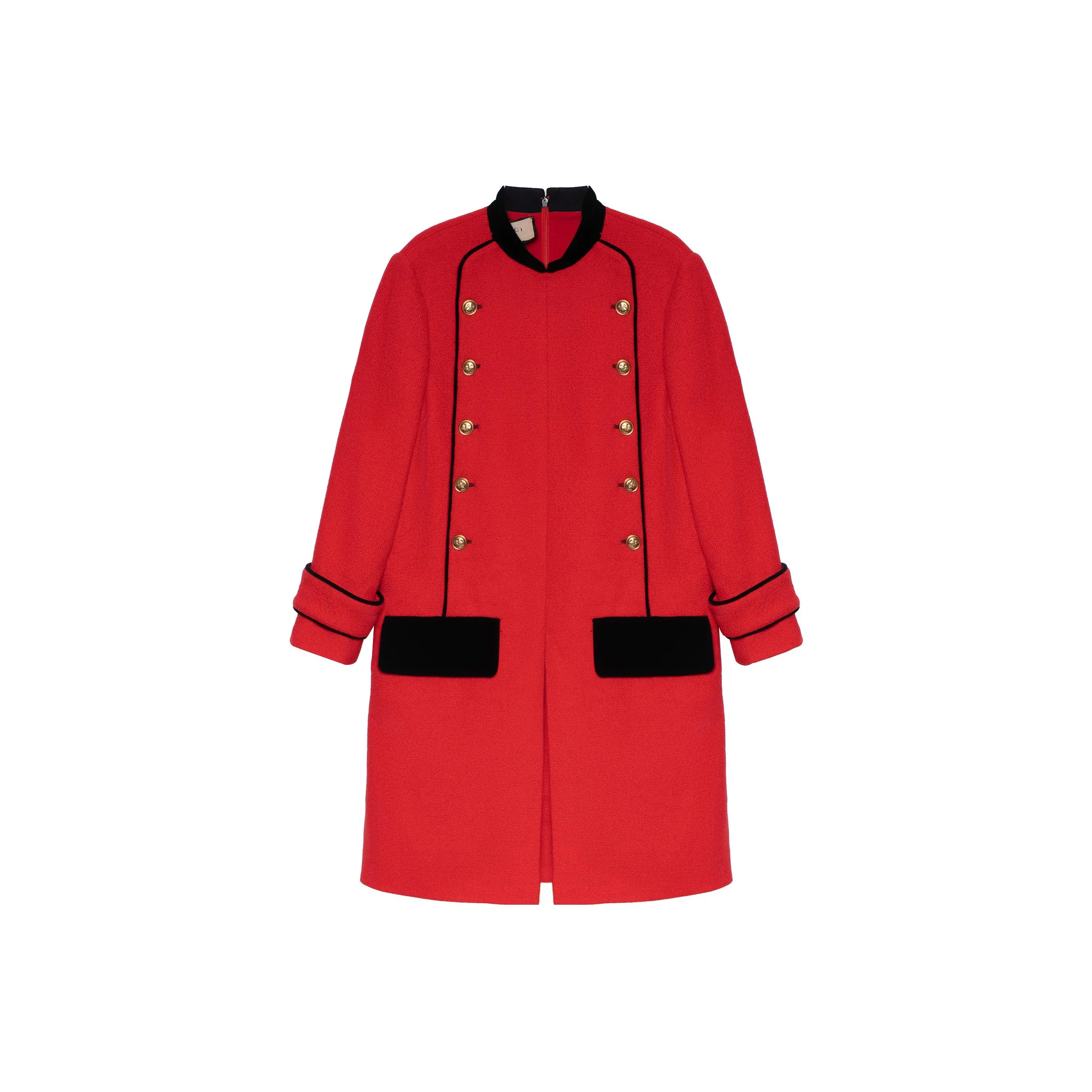 GUCCI Velvet trimmed Retro tweed Dress