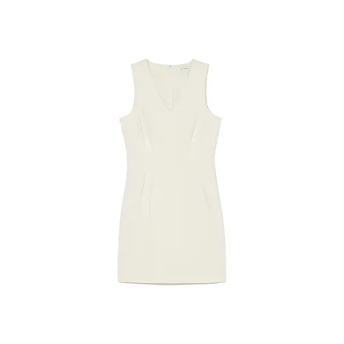 CLUB MONACO Экрю Женские Платья без рукавов