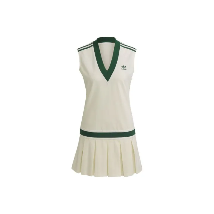 Adidas Originals Sleeveless Dress Women
s Jade White