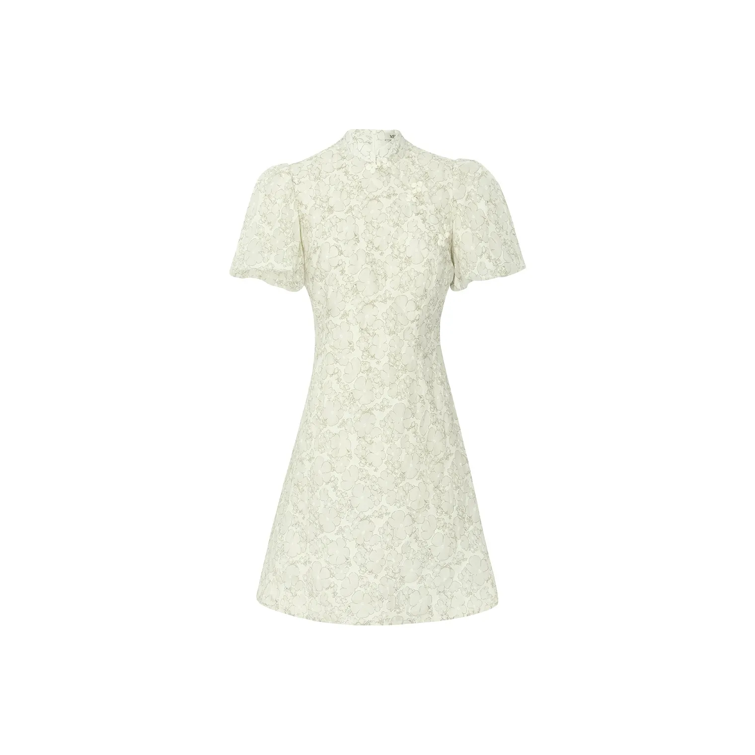 MEIYANG Short Sleeved Dresses Women's Ecru
