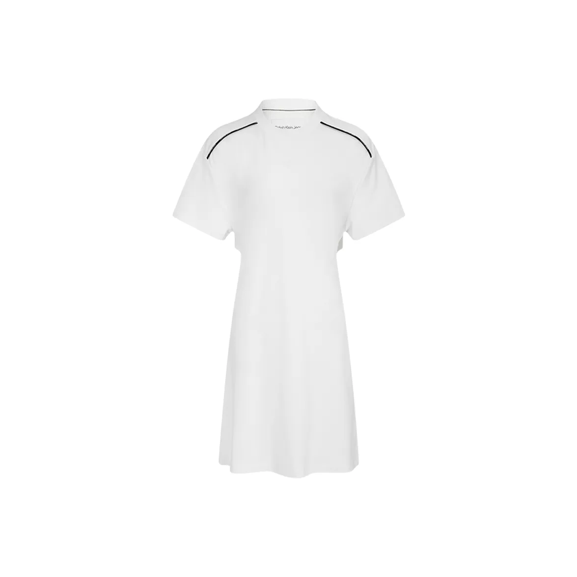 CALVIN KLEIN Short Sleeved Dress Women's White