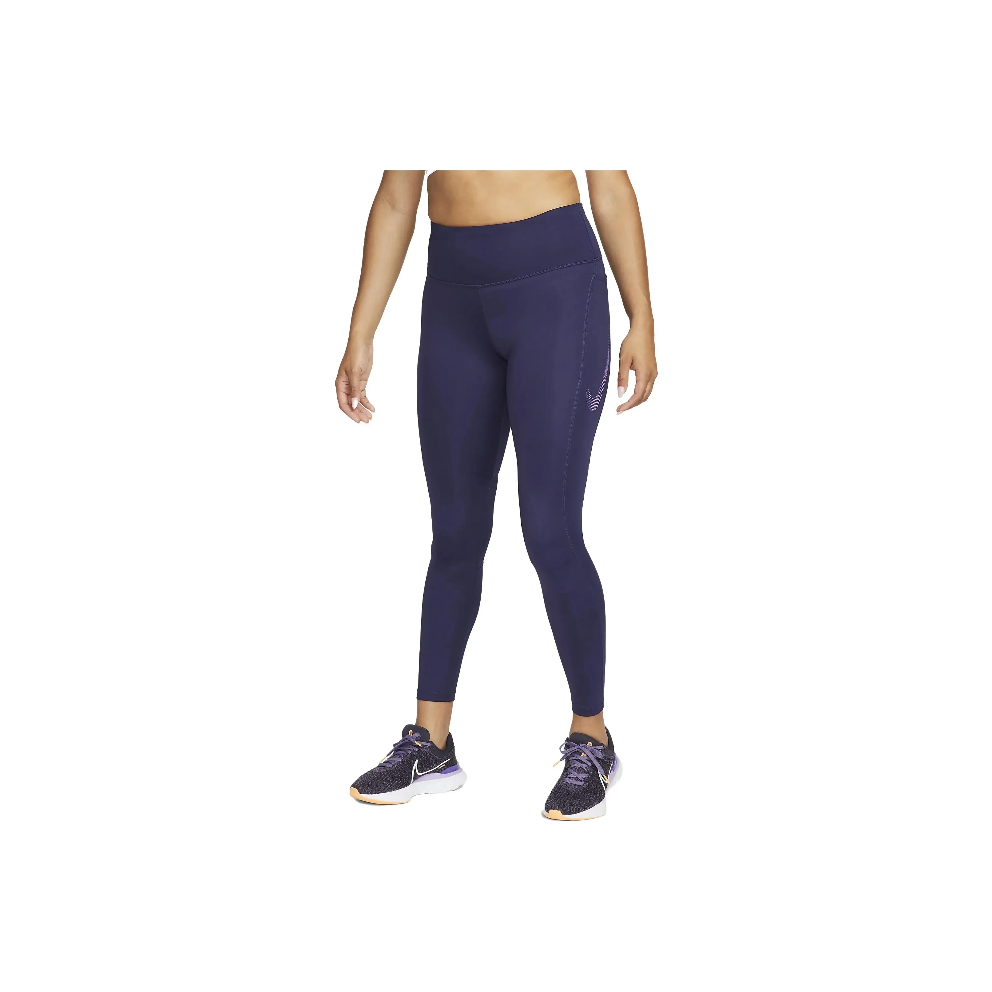 Nike Fast Women's Mid Rise 7/8 Graphic Leggings With Pockets